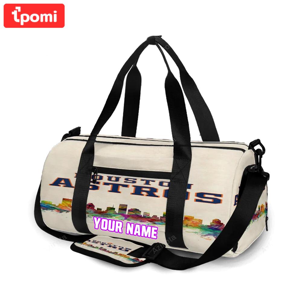 Houston astros city colorful personalized name travel bag gym bag 1746 Travel Bag