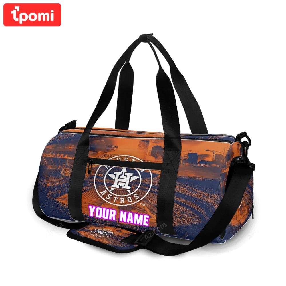 Houston astros stadium personalized name travel bag gym bag 1155 Travel Bag