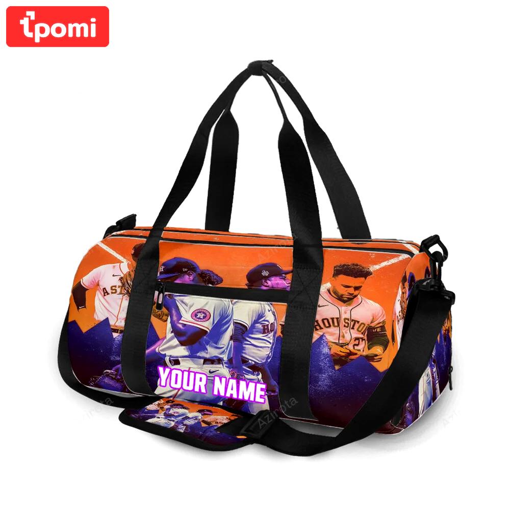 Houston astros team v4 personalized name travel bag gym bag 1333 Travel Bag
