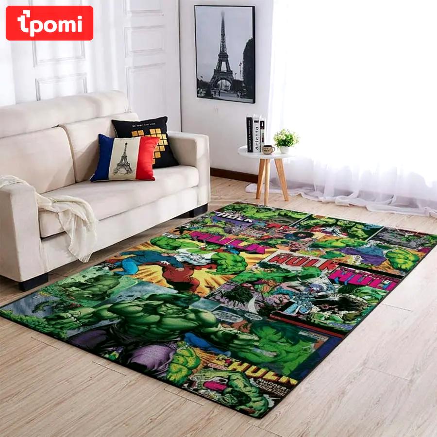 Hulk area rug living room rug home decor marvel superhero movie ofd 19091802 Rectangle Rug