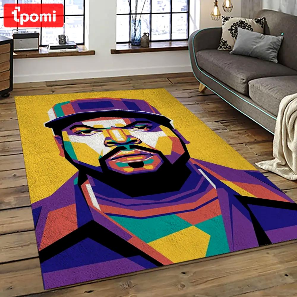 Ice cube rapper hiphop music retangle carpet area rug home decor best gift for fan and friends ic15 Rectangle Rug