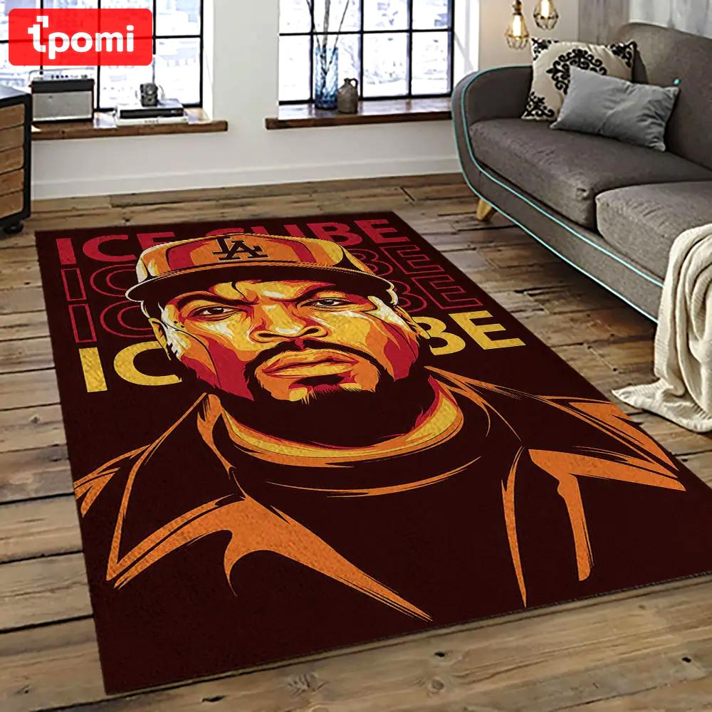 Ice cube rapper hiphop music retangle carpet area rug home decor best gift for fan and friends ic17 Rectangle Rug