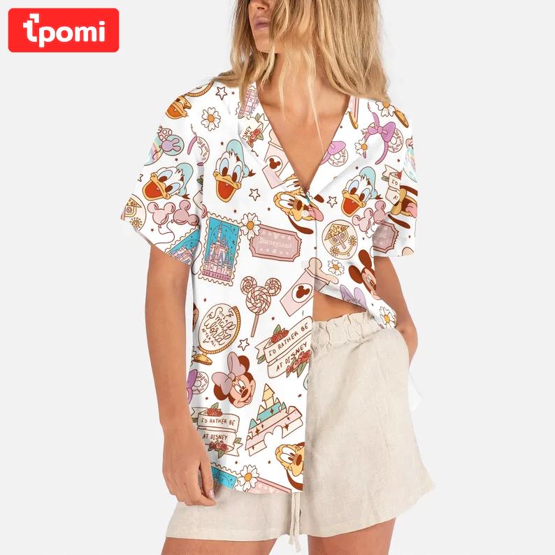 I'd rather be at disney hawaiian shirt Hawaii Shirt Shorts & Flip Flops