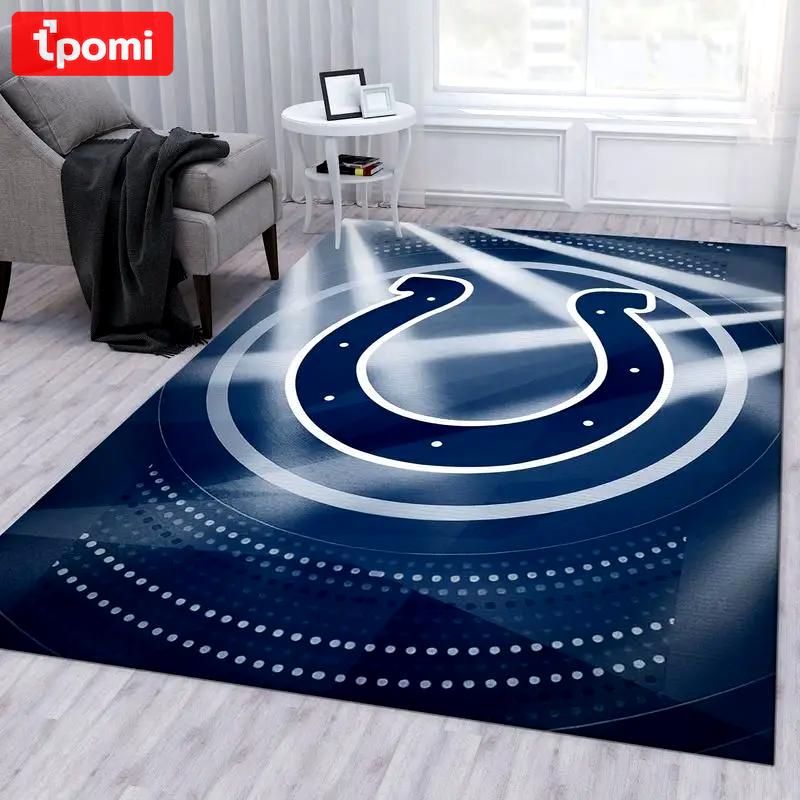 Indianapolis colts nfl 20 living room and bed room rug rug regtangle carpet Rectangle Rug