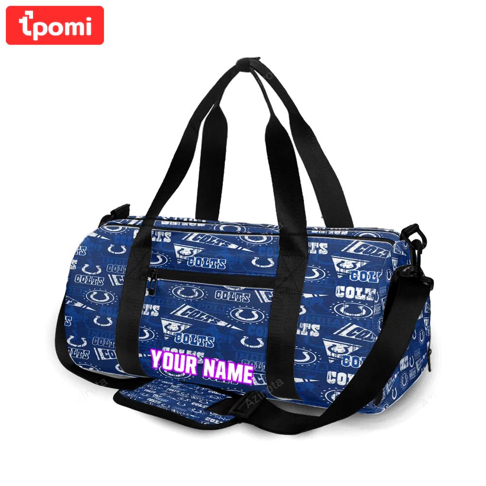 Indianapolis colts3 personalized name travel bag gym bag 531 Travel Bag
