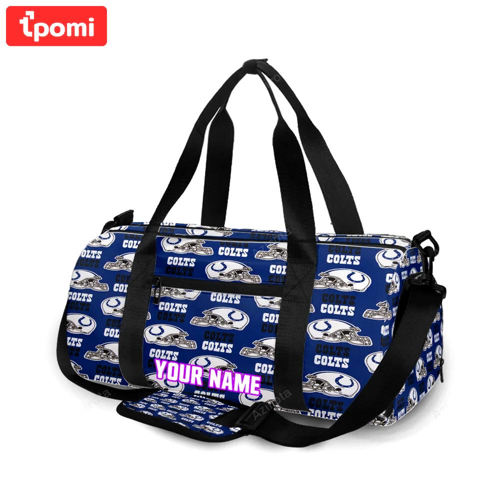Indianapolis colts4 personalized name travel bag gym bag 1361 Travel Bag