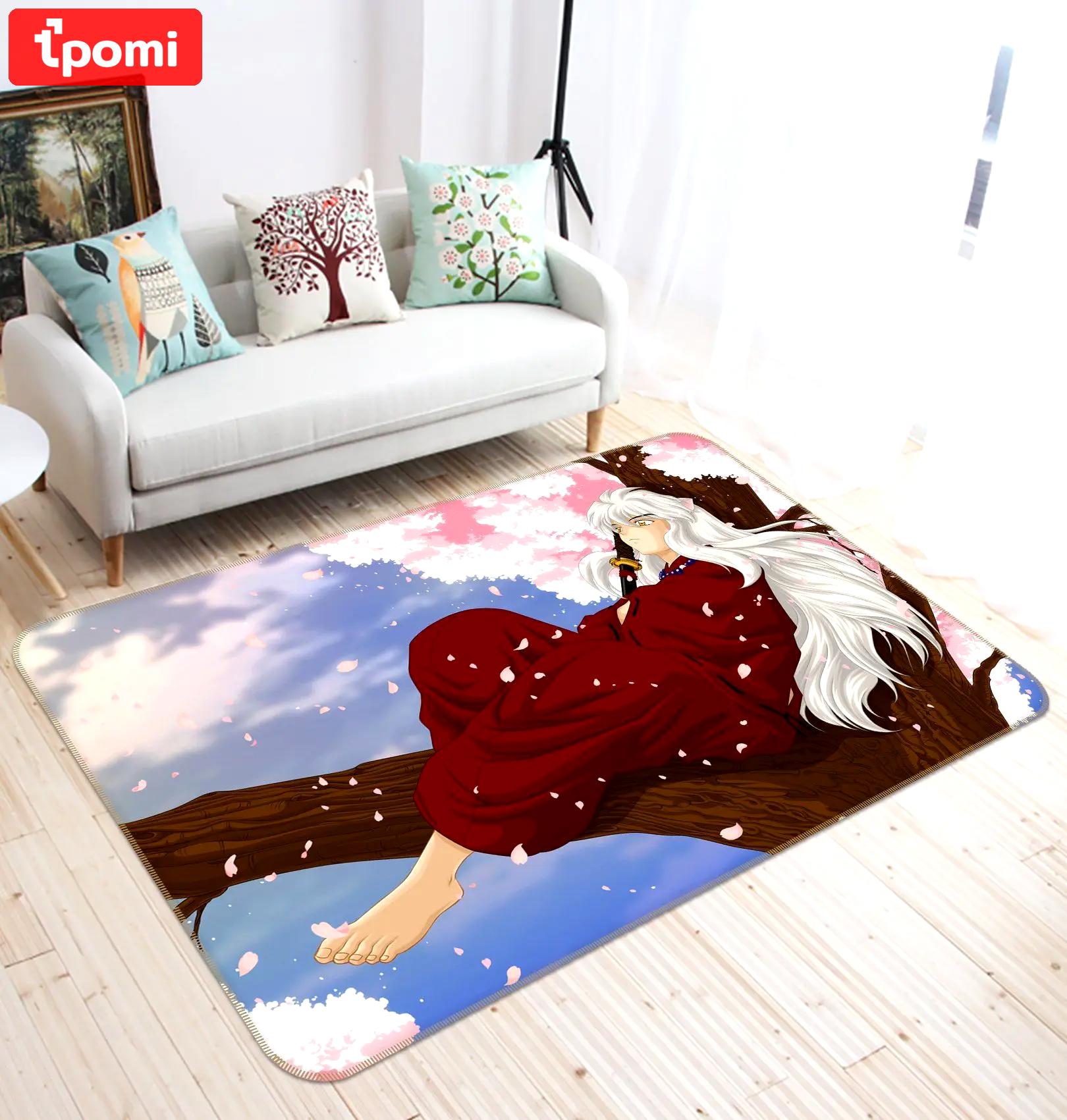 Inuyasha anime 13 area rug living room and bed room rug rug regtangle carpet floor decor home decor Rectangle Rug