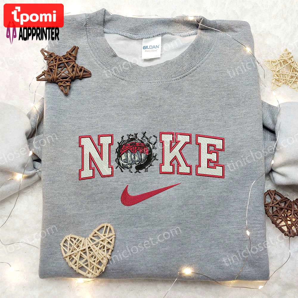 Iron fist mma x nike sweatshirt: best embroidered shirt perfect birthday gift Embroidered Shirt