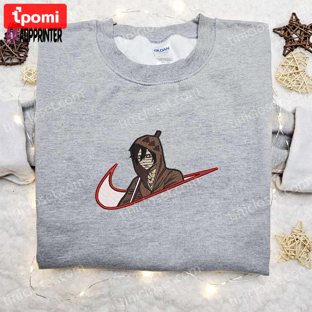 Isaac foster x swoosh anime shirt angels of death sweatshirt & custom hoodie – embroidered apparel Embroidered Shirt
