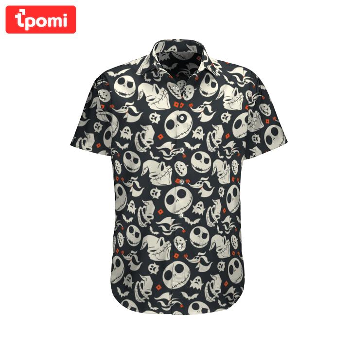 Jack skellington hawaiian shirt nightmare before christmas hawaiian shirt for women men Hawaii Shirt Shorts & Flip Flops