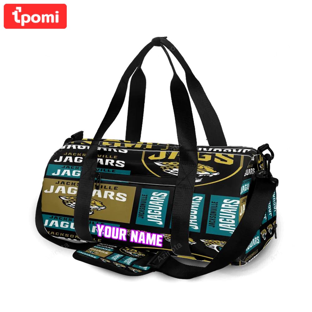 Jacksonville jaguars emblem v11 personalized name travel bag gym bag 1843 Travel Bag