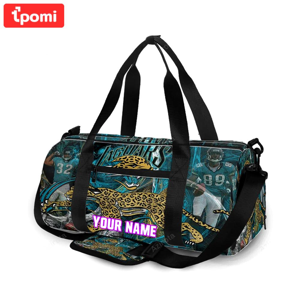 Jacksonville jaguars team v8 personalized name travel bag gym bag 968 Travel Bag