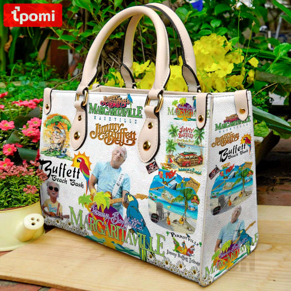 Jimmy buffett 3 leather handbag gift for women 4522 Women Leather Hand Bag