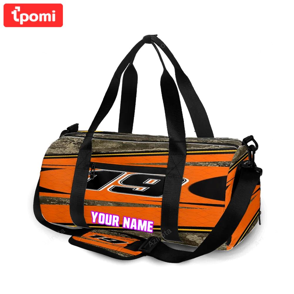 Joe gibbs racing martin truex jr3 personalized name travel bag gym bag 1432 Travel Bag