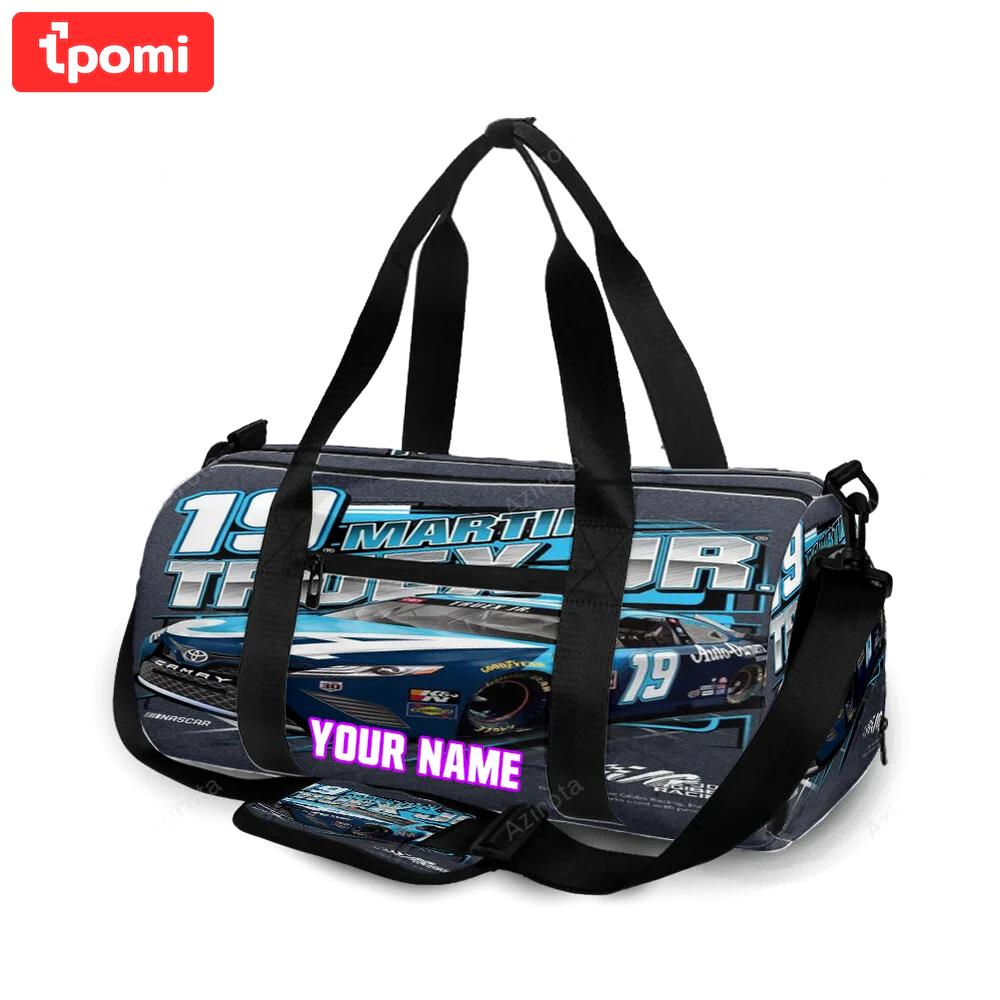Joe gibbs racing martin truex jr6 personalized name travel bag gym bag 586 Travel Bag