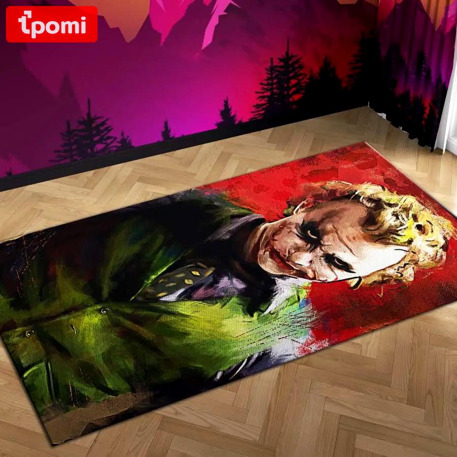 Joker heath ledger home field area rug living room rug home decor home decor Rectangle Rug
