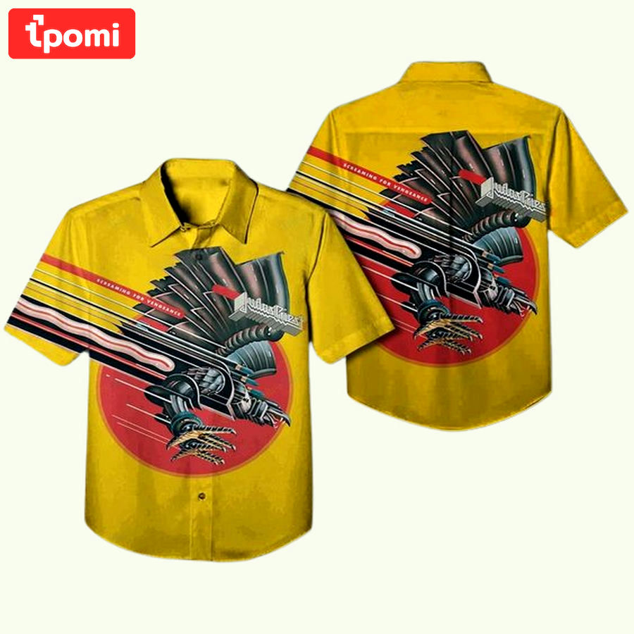 Judas priest screaming for vengeance album hawaiian shirt Hawaii Shirt Shorts & Flip Flops
