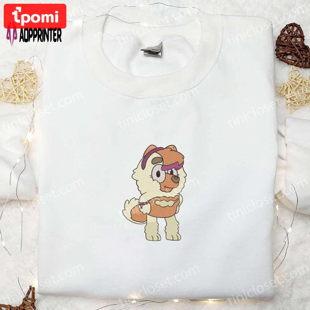 Judo embroidered shirt & bluey cartoon hoodie: best gift idea for judo fans Embroidered Shirt