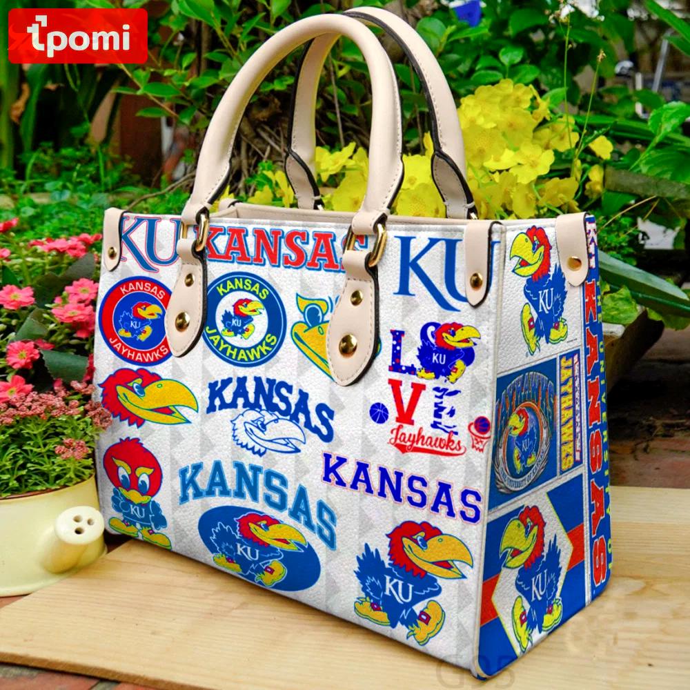 Kansas jayhawks 1 leather bag g95 1218 Women Leather Hand Bag