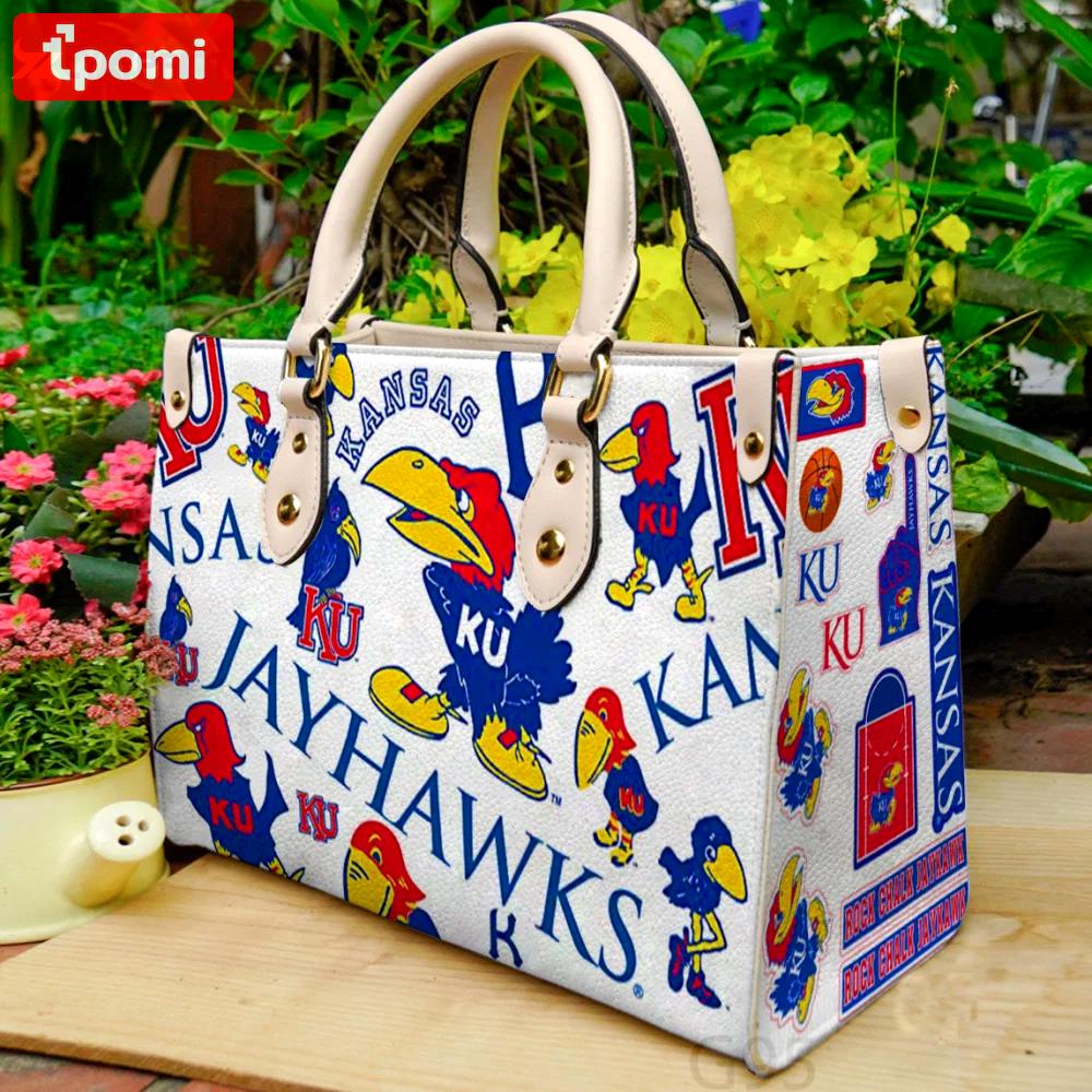 Kansas jayhawks leather bag g95 1217 Women Leather Hand Bag