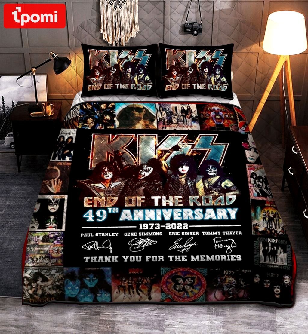 Kiss rock band thank you for the memories full  Bedding Sets bedclothes sheets bed linen home decor bedspread blankets covers Bedroom ideas duvet
