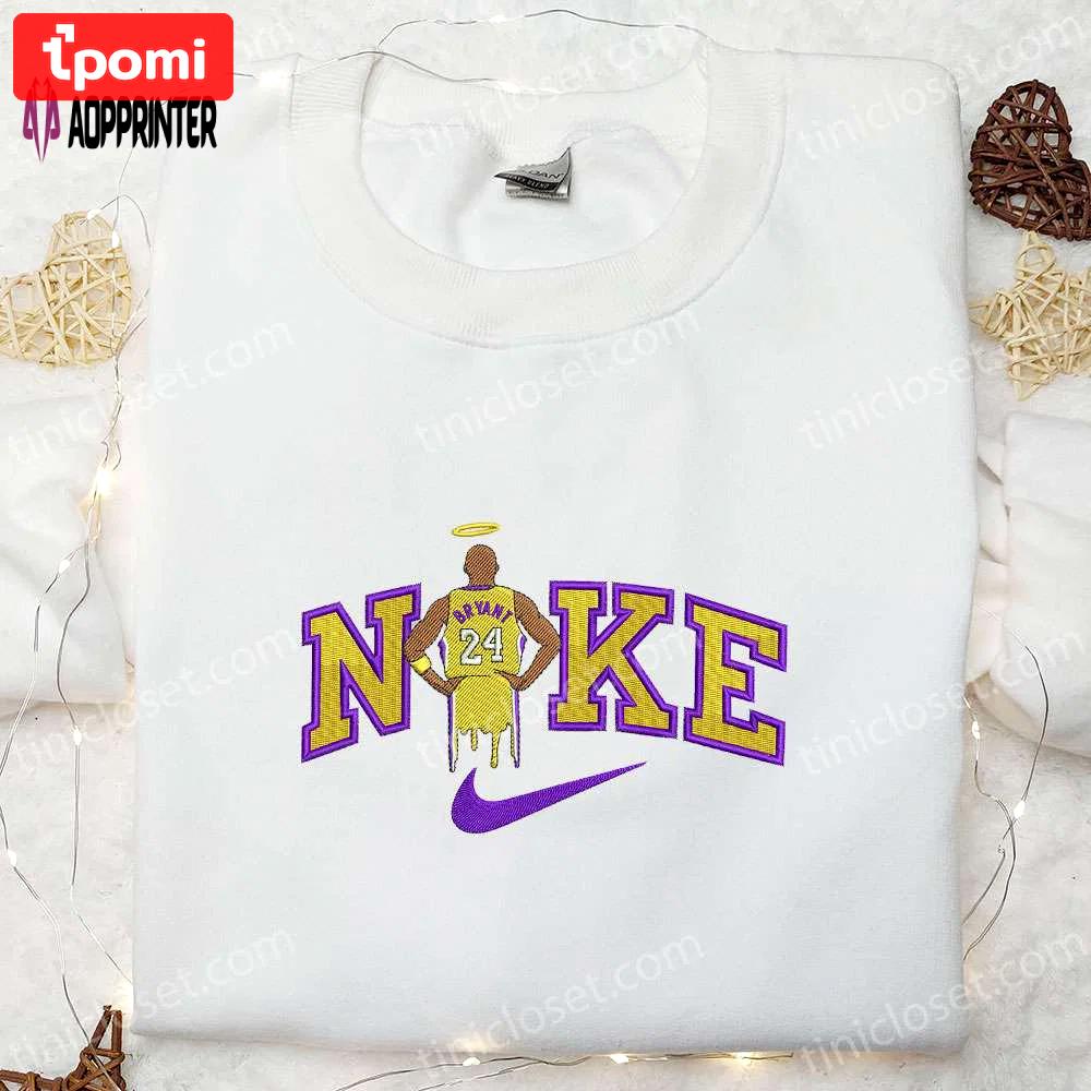 Kobe bryant x nike embroidered shirt nba sports hoodie celebrity t-shirt Embroidered Shirt