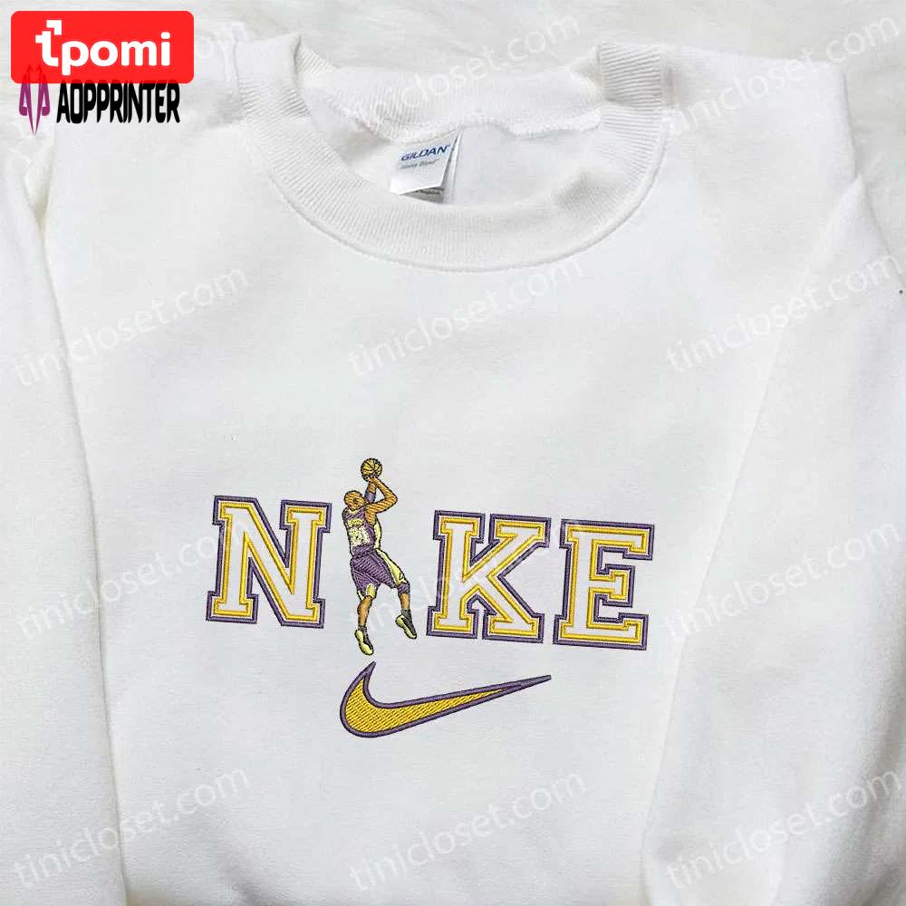 Kobe bryant x nike nba sport embroidered shirt – nike inspired best gift for family Embroidered Shirt