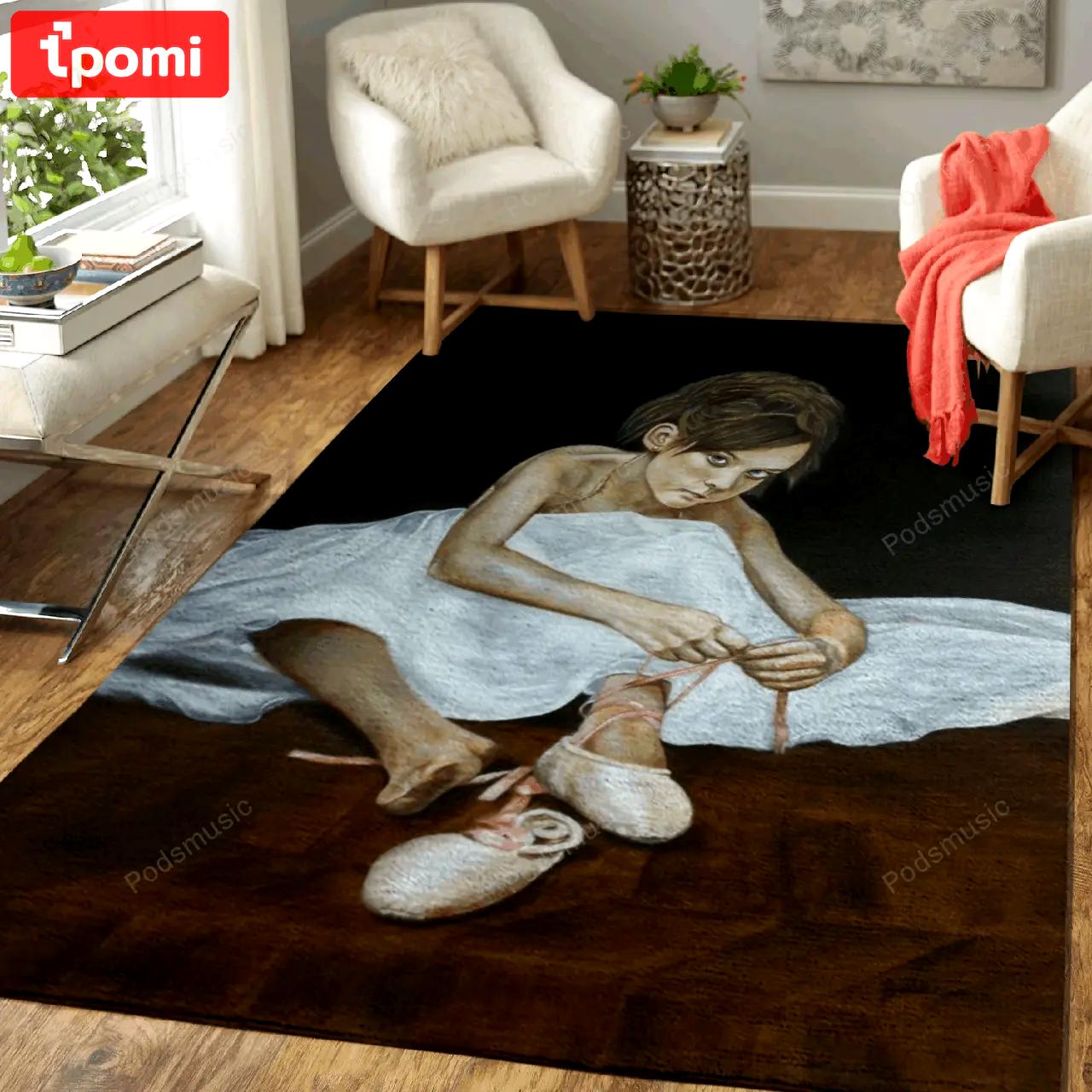 La petite danseuse movies and music art for fans area rug living room carpet rug regtangle carpet floor decor home decor Rectangle Rug