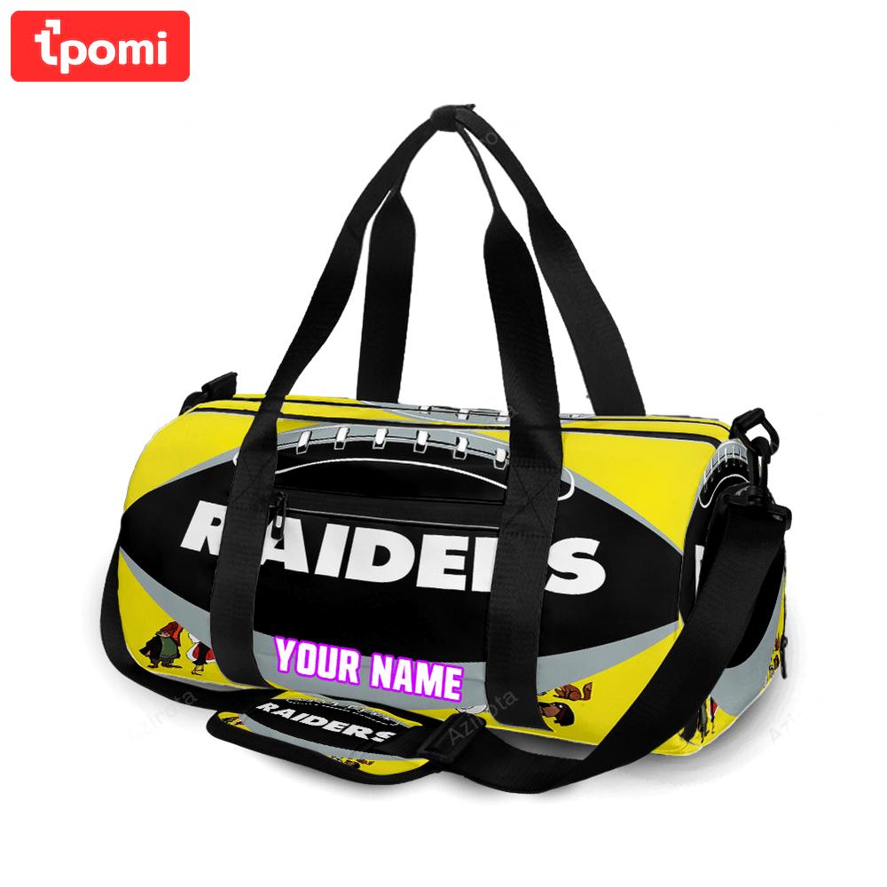 Las vegas raiders ball personalized name travel bag gym bag 1969 Travel Bag