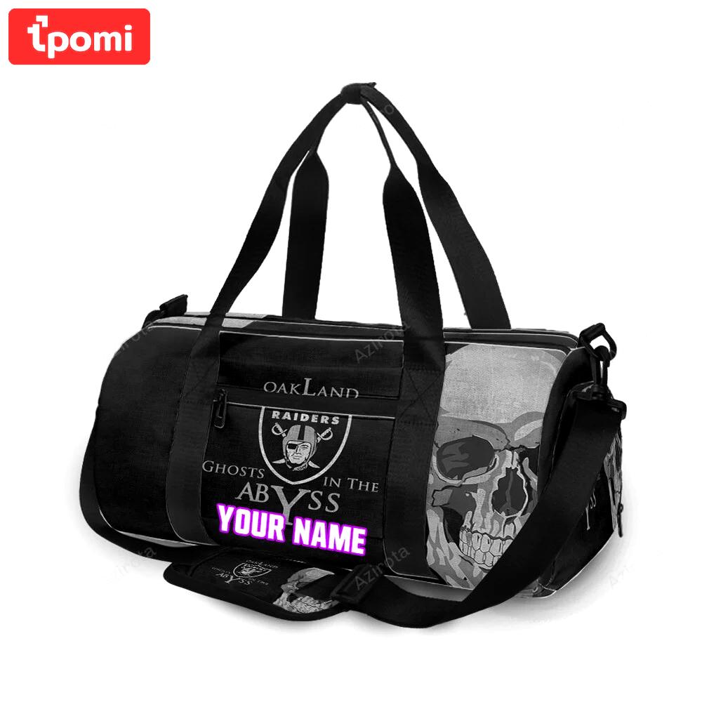 Las vegas raiders ghosts in the abyss personalized name travel bag gym bag 2055 Travel Bag