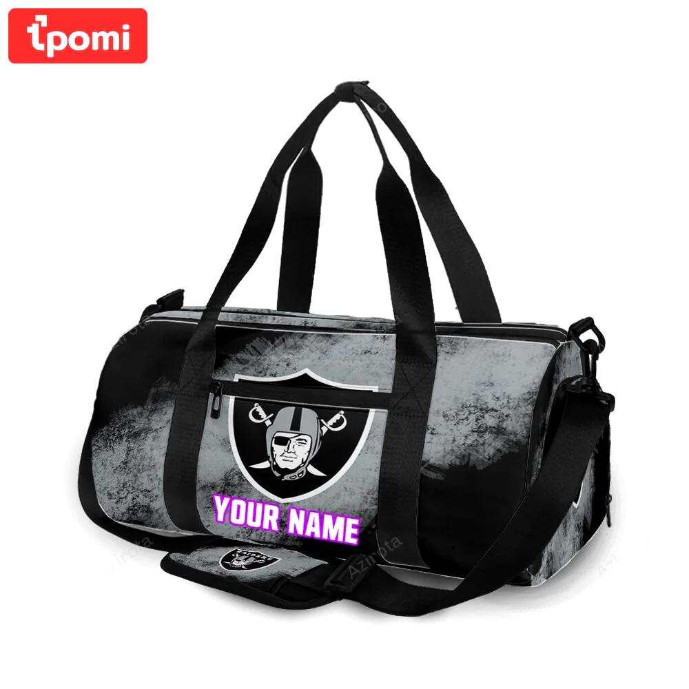 Las vegas raiders logo art26 personalized name travel bag gym bag 1963 Travel Bag