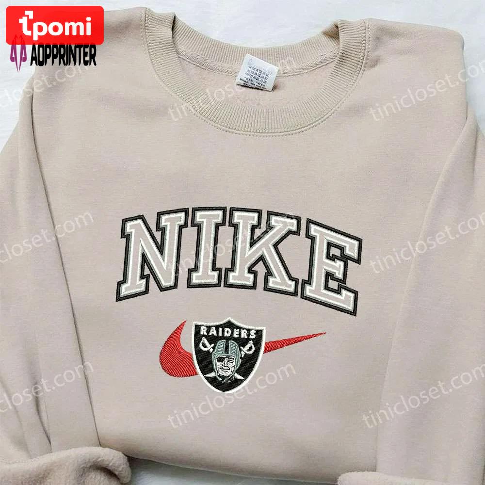 Las vegas raiders x nike embroidered sweatshirt nba sport & inspired shirt Embroidered Shirt