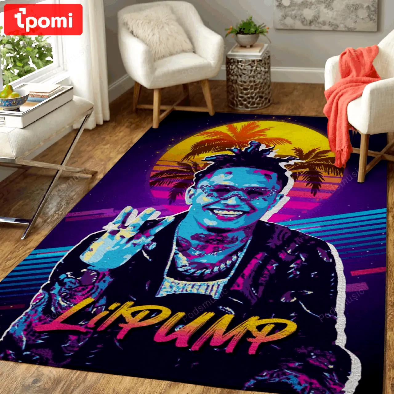 Lil pump music lil pump art for fans area rug living room carpet rug regtangle carpet floor decor home decor Rectangle Rug
