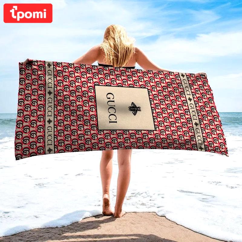 Limited edition gucci beach towel luxury brand yuj-0000007