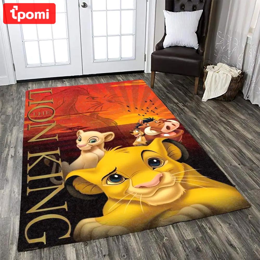 Lion kings rug living room area rug home decor disney rug Rectangle Rug
