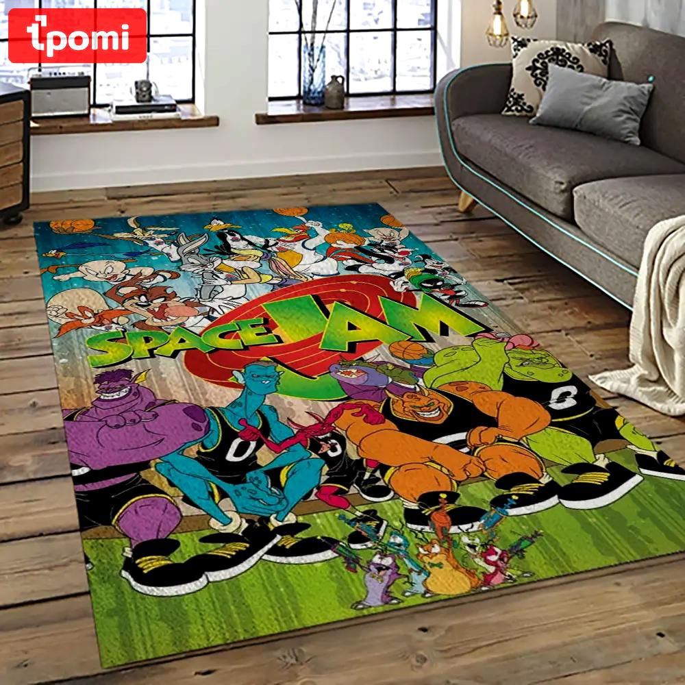 Looney tunes characters cartoon movie carpet rectangle area rug for living room bedroom decor lt11 Rectangle Rug
