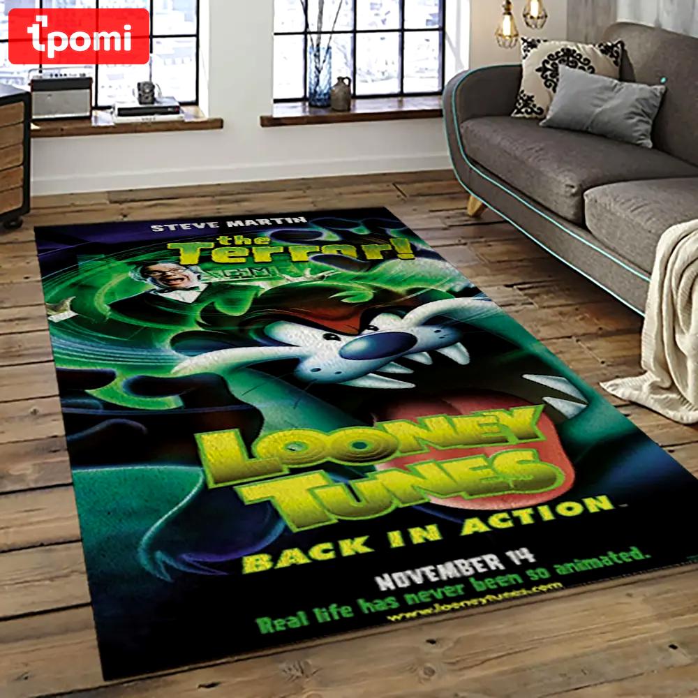 Looney tunes characters cartoon movie carpet rectangle area rug for living room bedroom decor lt15 Rectangle Rug