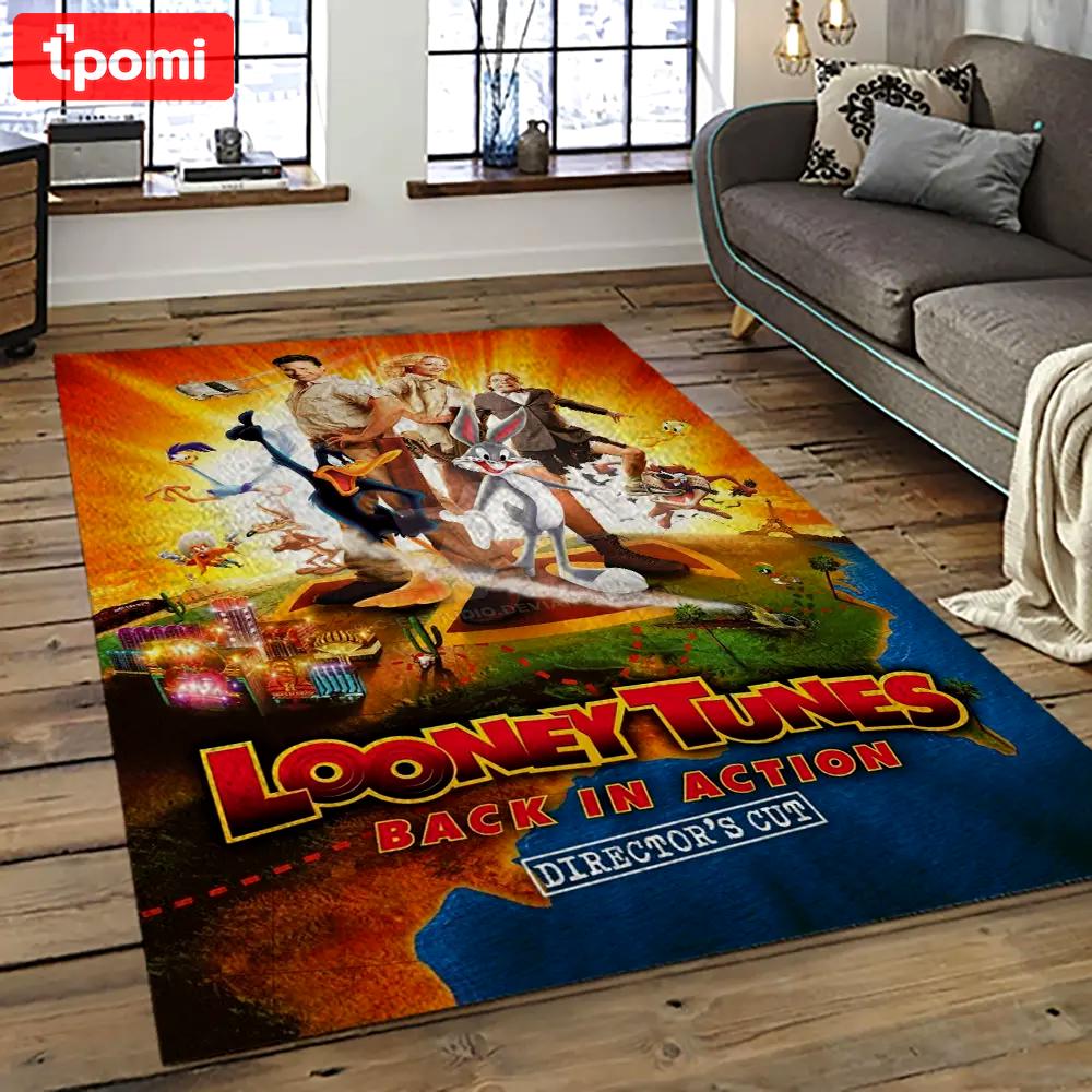 Looney tunes characters cartoon movie carpet rectangle area rug for living room bedroom decor lt29 Rectangle Rug
