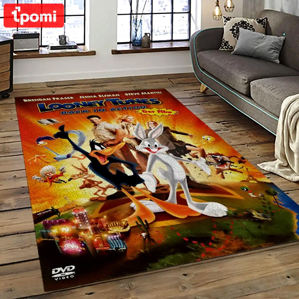 Looney tunes characters cartoon movie carpet rectangle area rug for living room bedroom decor lt47 Rectangle Rug