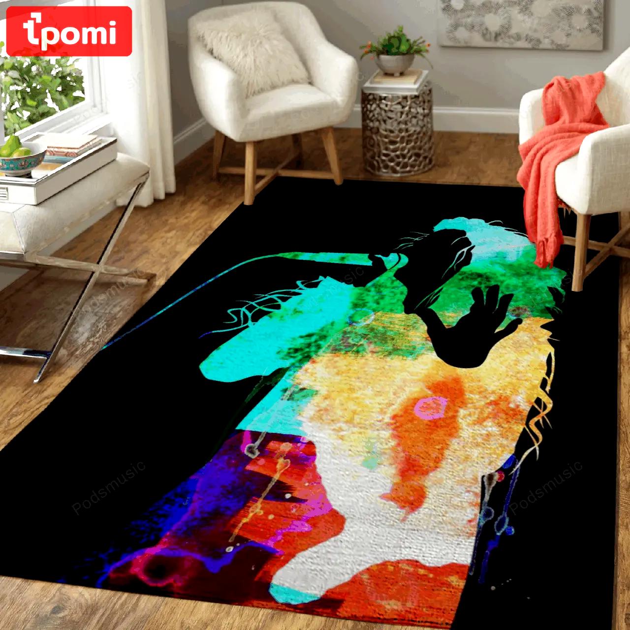 Lorde watercolor ii music legends on stage art for fans area rug living room carpet rug regtangle carpet floor decor home decor Rectangle Rug