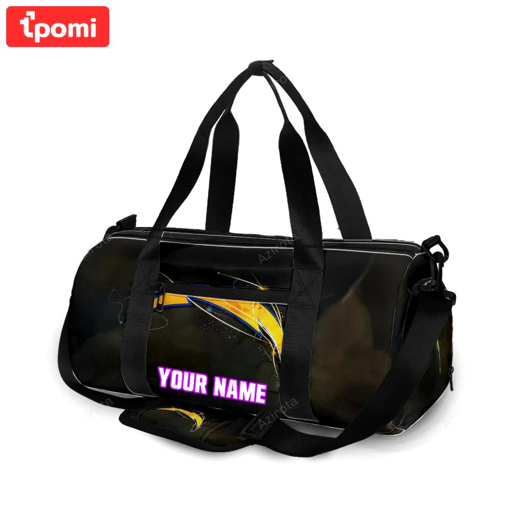 Los angeles chargers emblem v11 personalized name travel bag gym bag 1557 Travel Bag