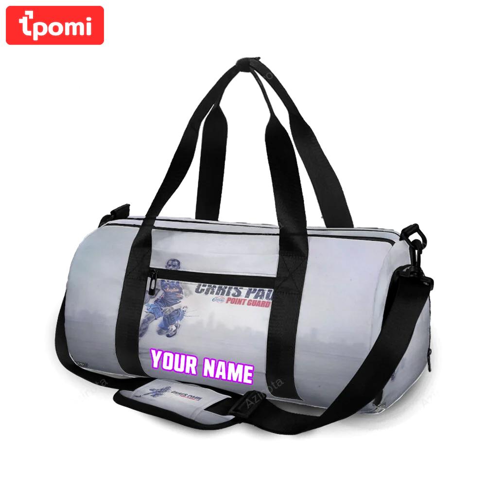 Los angeles clippers chris paul 3 v2 personalized name travel bag gym bag 1259 Travel Bag