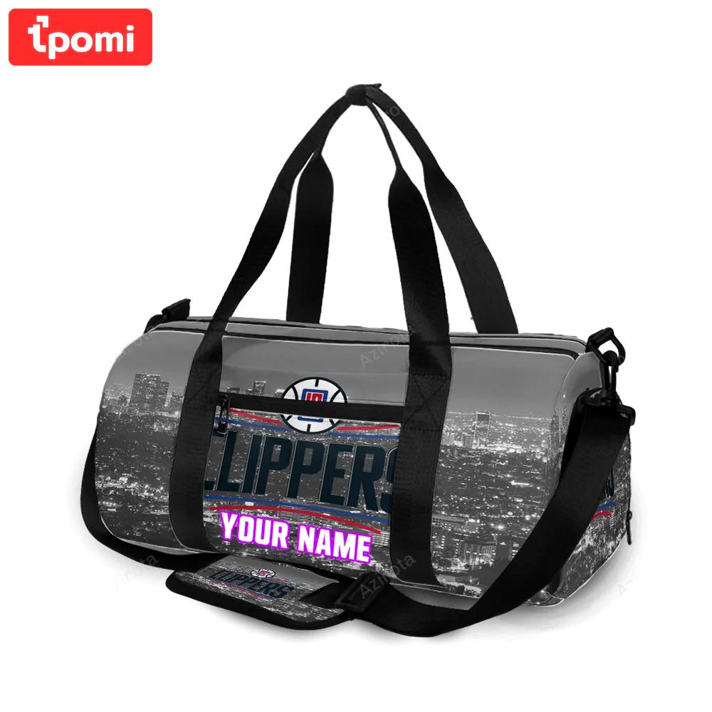 Los angeles clippers city personalized name travel bag gym bag 1697 Travel Bag