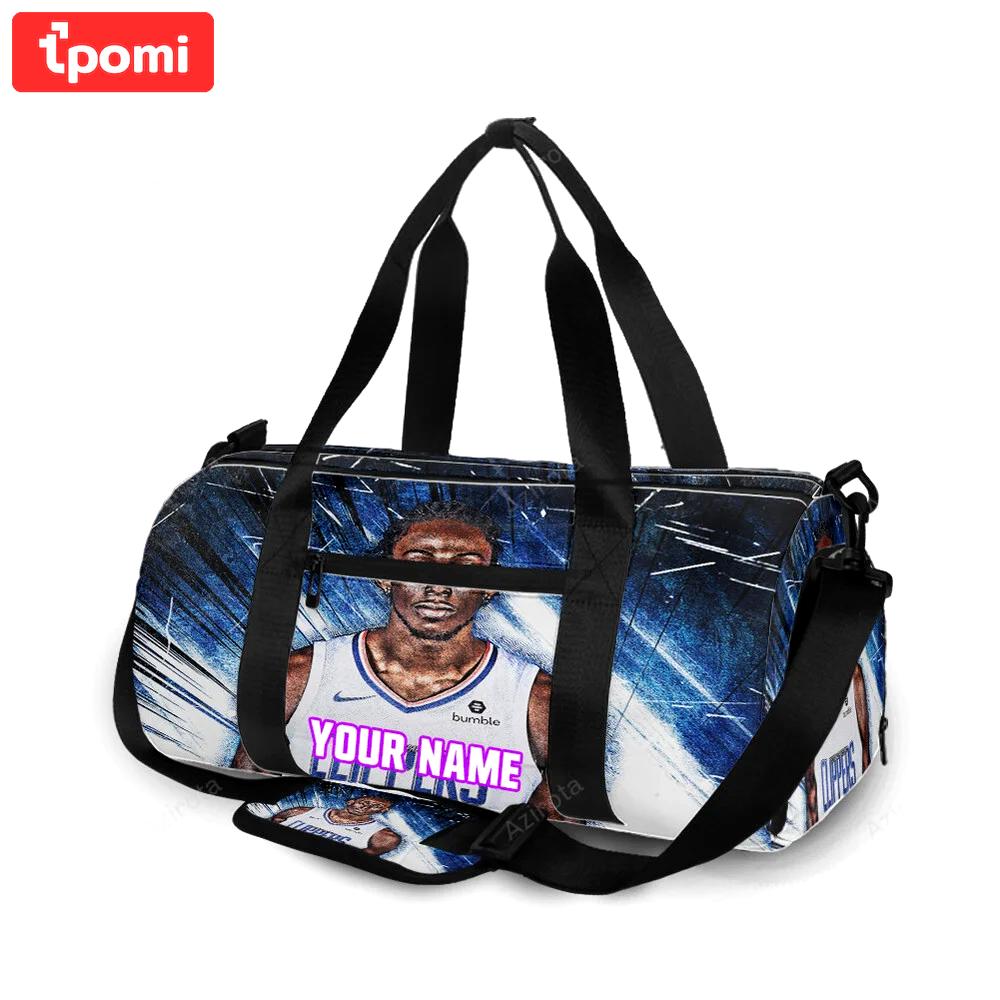Los angeles clippers johnathan motley personalized name travel bag gym bag 1536 Travel Bag