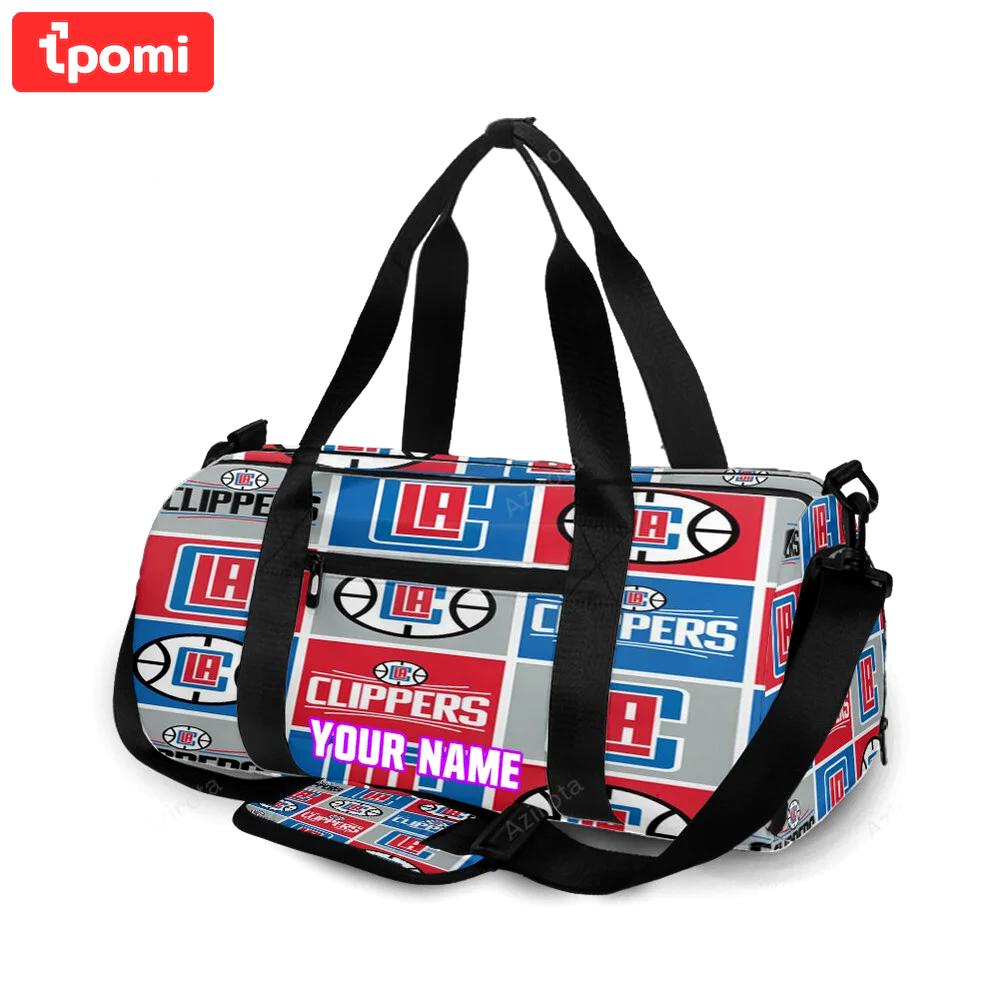 Los angeles clippers logo2 personalized name travel bag gym bag 1783 Travel Bag