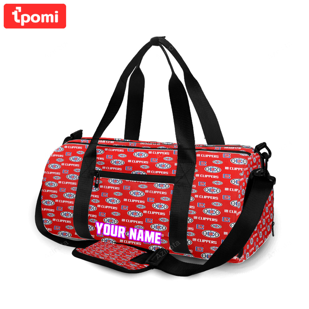 Los angeles clippers logo3 personalized name travel bag gym bag 1675 Travel Bag
