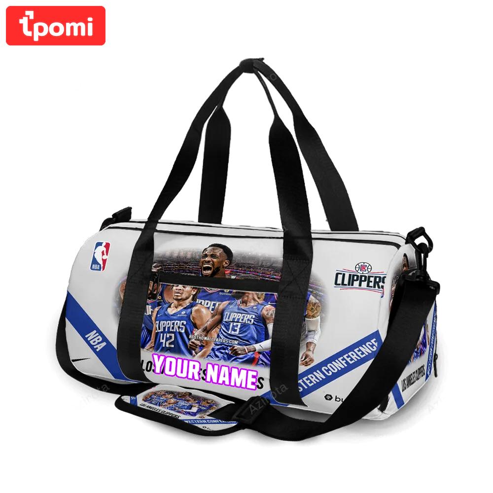 Los angeles clippers team1 personalized name travel bag gym bag 1516 Travel Bag