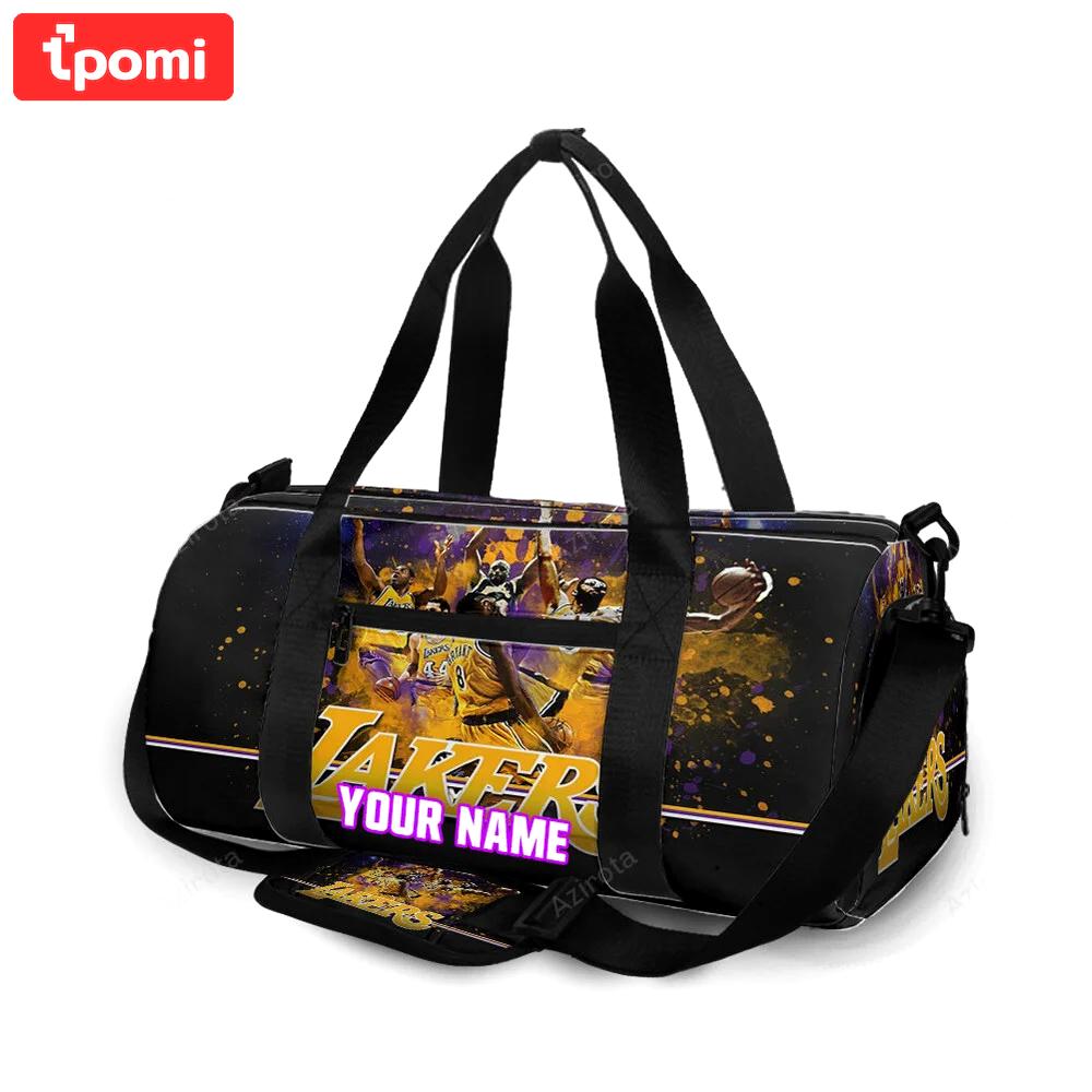 Los angeles lakers players v18 personalized name travel bag gym bag 2104 Travel Bag