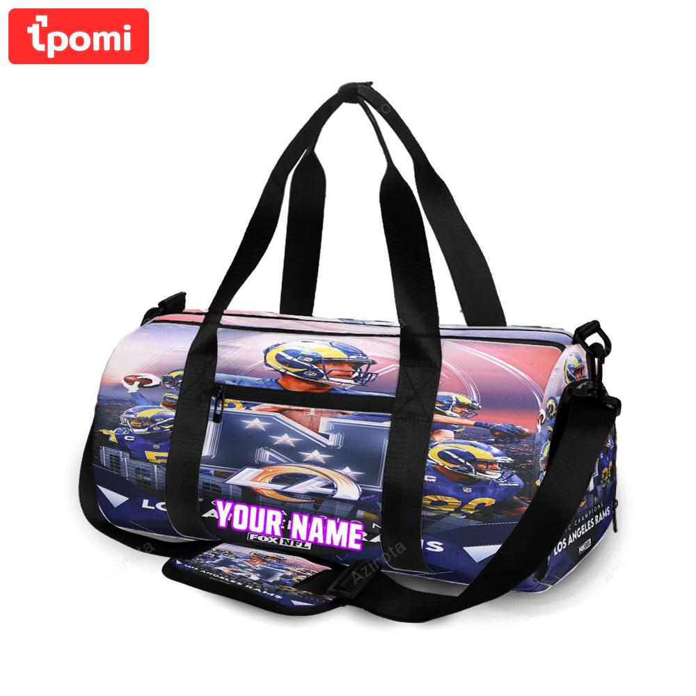 Los angeles rams all players4 personalized name travel bag gym bag 173 Travel Bag