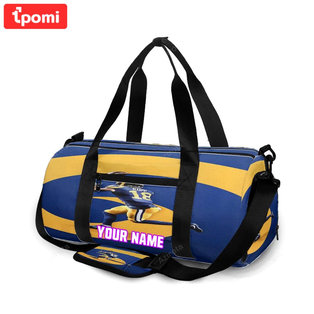 Los angeles rams cooper kupp2 personalized name travel bag gym bag 1722 Travel Bag